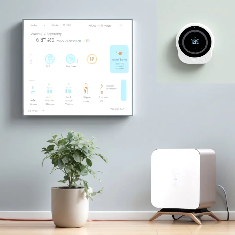 Smart Home Klimasteuerung Illustration